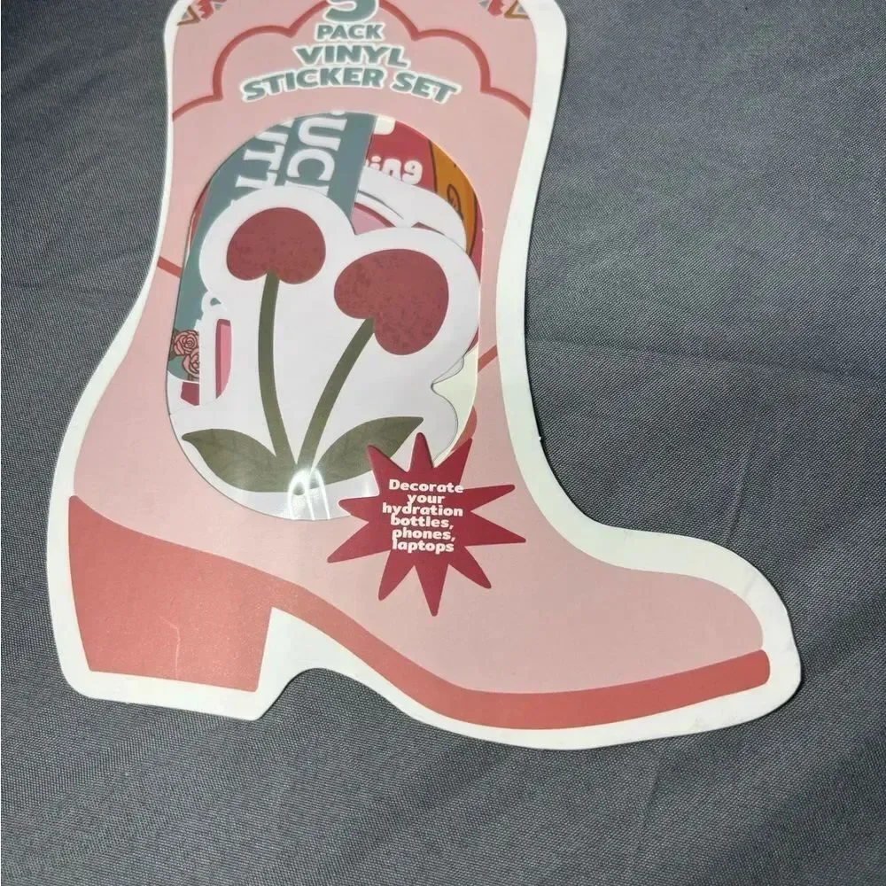 New Pink Western-Themed Stationery Set 4 pc New Cactus Notepad Set NWT